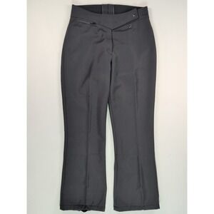 Obermeyer Black Softshell Ski Pants Fleece Lined Womens Size 12R Snow Trousers